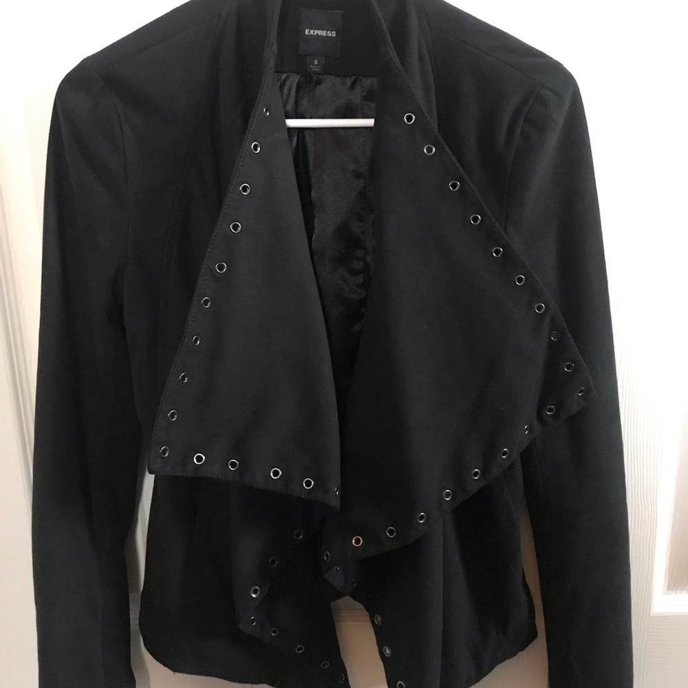 Black suede jacket